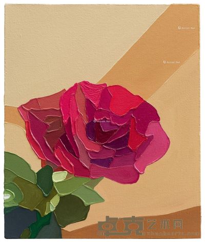 齐鹏 圣彼德堡的玫瑰-2 30×25cm
