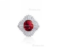 2.31克拉天然「泰国」红宝石 配钻石戒指