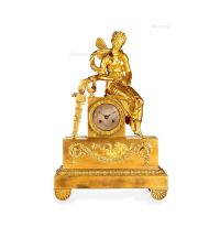 19世纪 法国“塞姬与丘比特”爱情故事主题鎏金钟