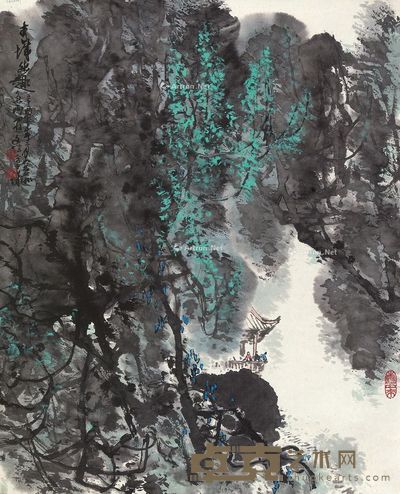 李文信 春城幽趣 60×48cm
