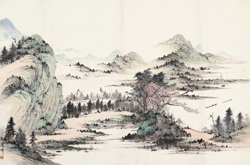 杨鸿坤 山水