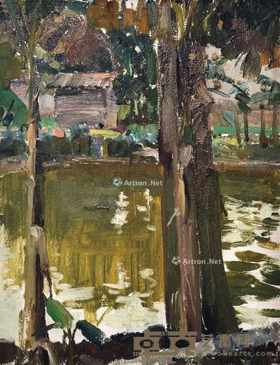 何孔德 山水 36×28cm