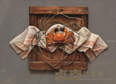 刘群 螃蟹系列之三 60×80cm