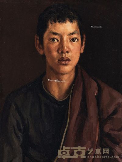 杨飞云 西藏青年 46×61cm