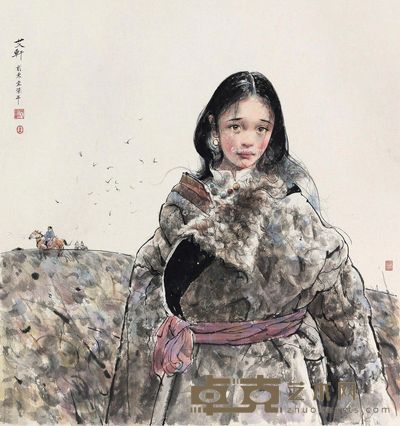 艾轩 少女 95×90cm