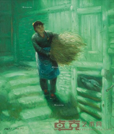 罗中立 农家女 61.5×52.5cm