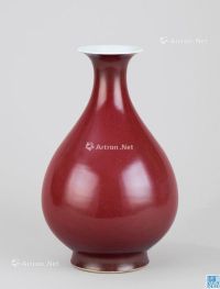 清道光(1821-1850) 祭红花瓶