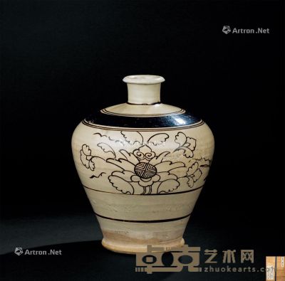 宋代-元代(960-1368) 磁州窑罐 高24cm?