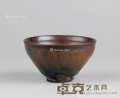 宋代(960-1279) 天目茶碗 直径12.5cm；7.2cm高?