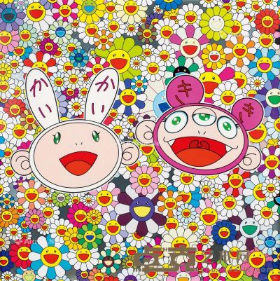 村上 隆 KaiKai and KiKi:“Lots of Fun” 2009 版画 68×68cm