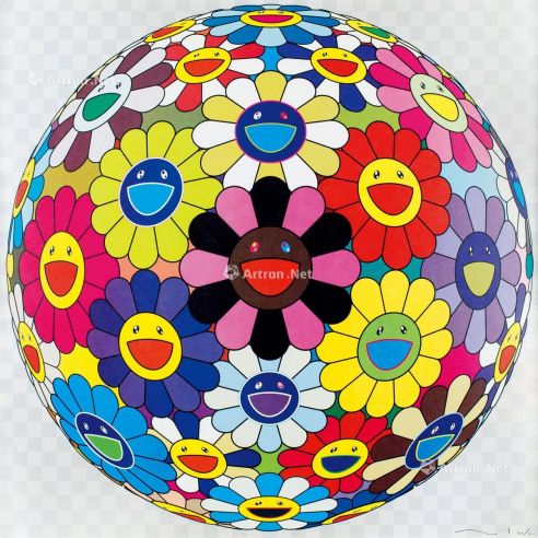 村上 隆 Flower Ball（kindergarden Days) 2002 版画