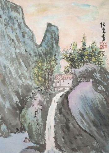 赖恬昌 山居图