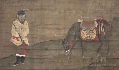佚名 人马图 38×64.5cm