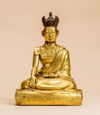 15-16世纪 铜鎏金 噶玛巴