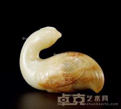 明 白玉鹅 长5.5cm