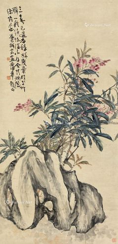 叶振家 繁花茂叶图