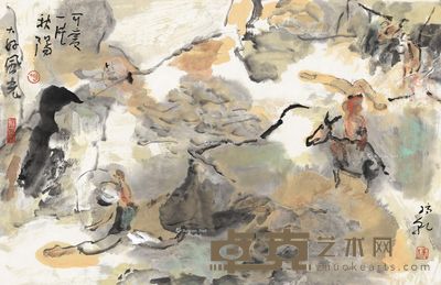 钟孺乾 可爱一片秋阳 69×45cm