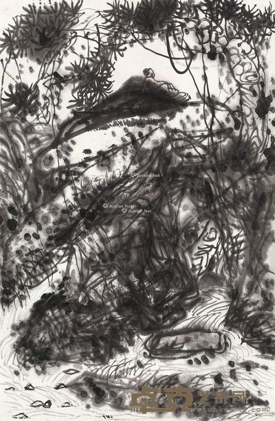董欣宾 听泉图 68×45cm