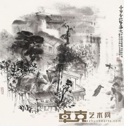 蔡拥华 舍南舍北皆春水 69×69cm