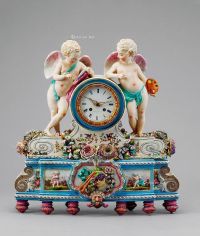 1830年 梅森风格天使瓷楼钟