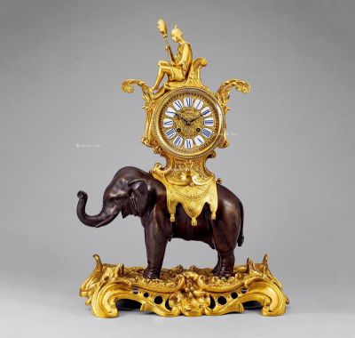 1885年 大象鎏金钟