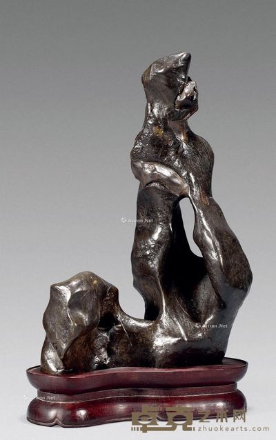 清 太湖石山子 高34cm