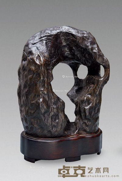清 灵璧石摆件 高35cm