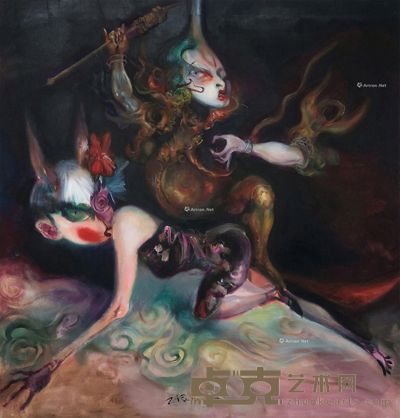 张聃 神的坐骑 148×154cm