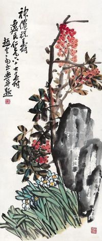 赵云壑 花卉 立轴