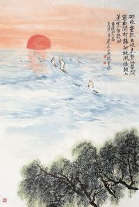 冯建吴 山水 镜心