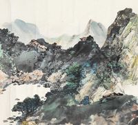 周北溪 山水（无款）