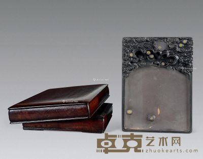 清 星云纹长方形端砚 长18cm；宽13cm；高3cm