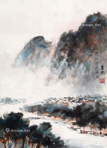 余本 山水 纸本