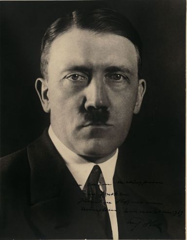 希特勒  签名照片