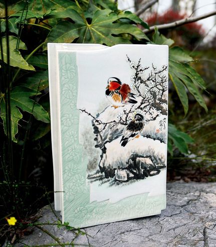 刘畅 春晓 粉彩镶器