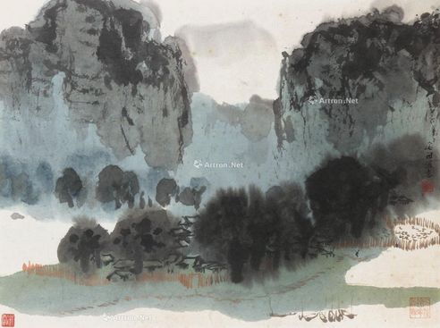 胡念祖 山水