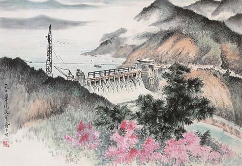 俞子才 山水