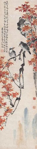 王友石 红叶幽禽