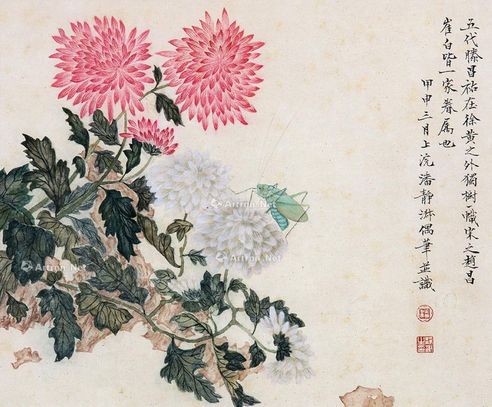 潘静淑 菊花草虫