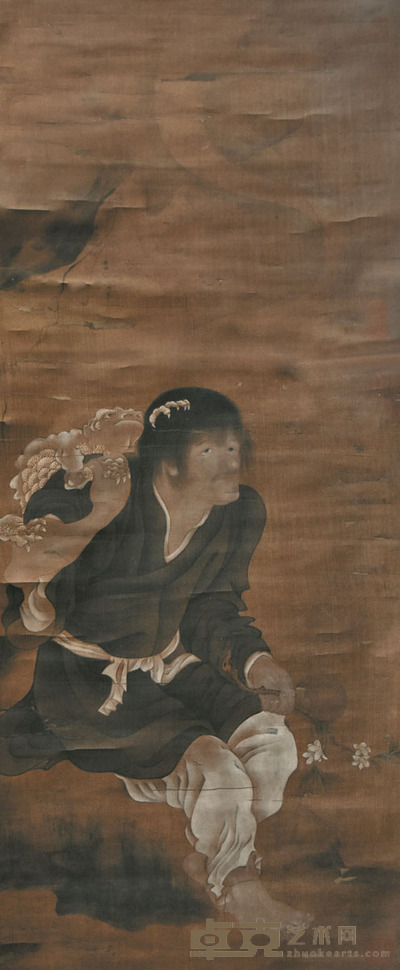 佚名 人物 100×40cm 约3.6平尺