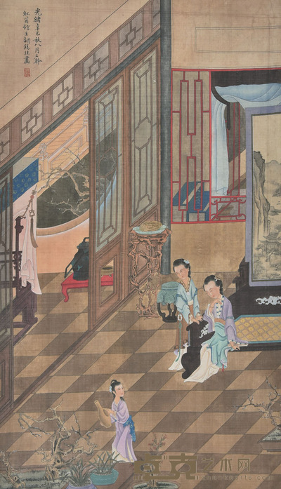 胡锡珪 人物 90×52cm 约4.2平尺