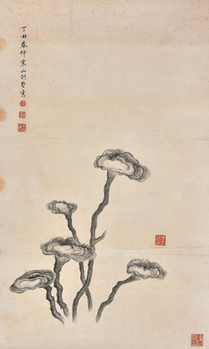 乾隆 灵芝图