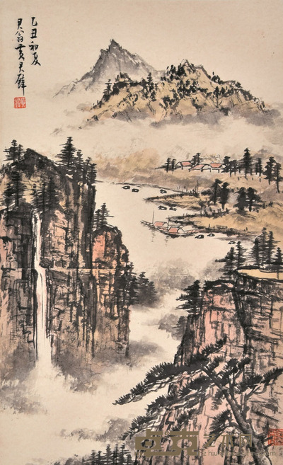 黄君璧 山水 55×34cm 约1.7平尺