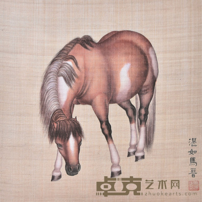 马晋 马 28×28cm 约0.7平尺