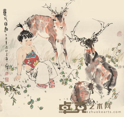 李延声 意气自如 69×69cm 约4.3平尺