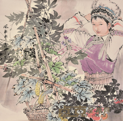 王茂飞 风轻轻 67×67cm 约4.0平尺