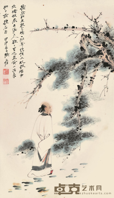 张大千 高仕图 51×30cm 约1.4平尺