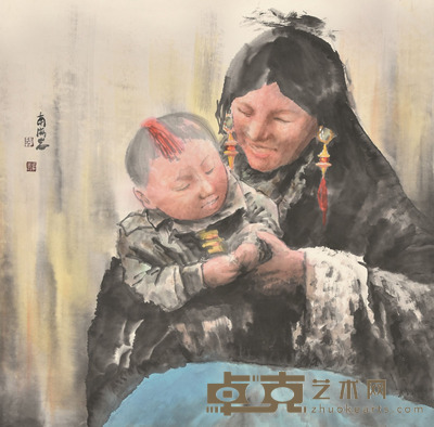 南海岩 人物 67×68cm 约4.1平尺
