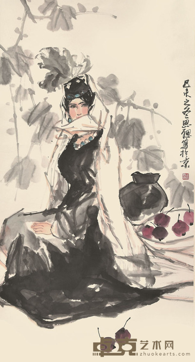 周思聪 仕女 126×65cm 约7.4平尺