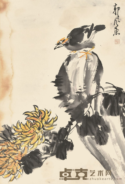 郭风惠 花鸟 68×45cm 约2.8平尺